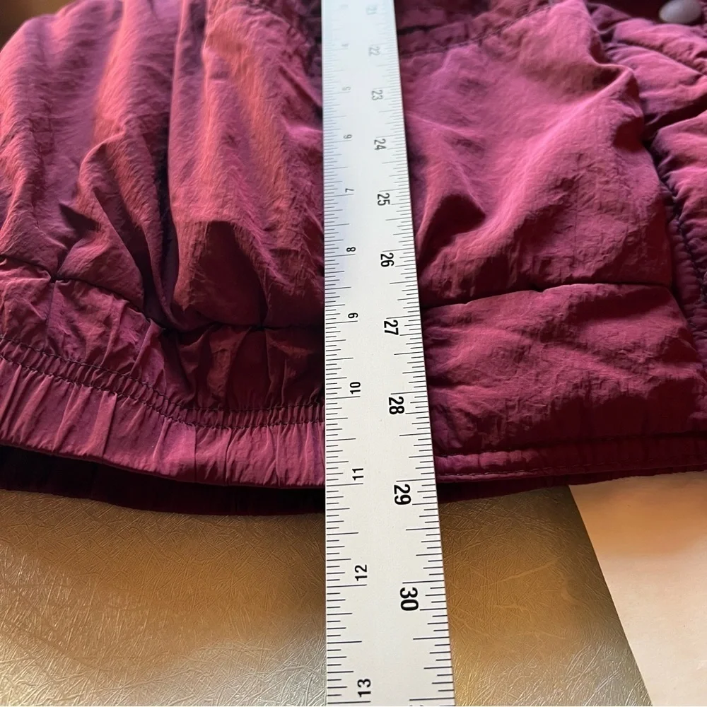 Free People On My Mind Bomber Jacket Women Size L  Mulberry